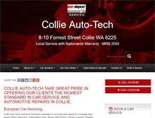 Tablet Screenshot of collieautotech.com.au
